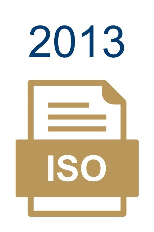 Über uns - Meilensteine: 2013 - Zertifizierung nach DIN ISO 9001 & DIN ISO 13485 Medizintechnik