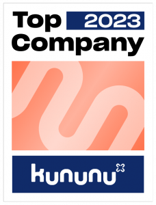 Über uns: Auszeichnung "Top Company 2023" von kununu